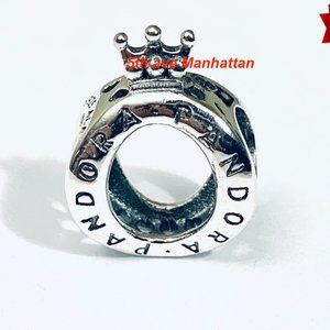 NEW Authentic Pandora CROWN O Sterling Silver Bracelet Pendant